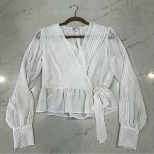 Express Pleated Peplum Blouse